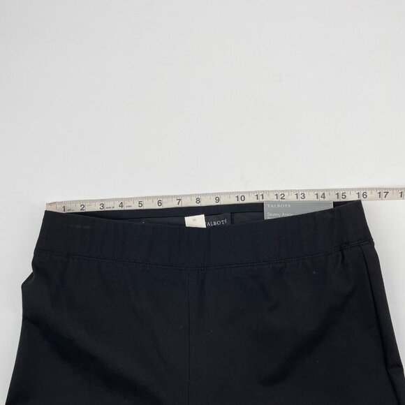 NWT Talbots Skinny Ankle Black Pull On Elastic Waist Career Pants Womens Size 10 - Picture 6 of 8